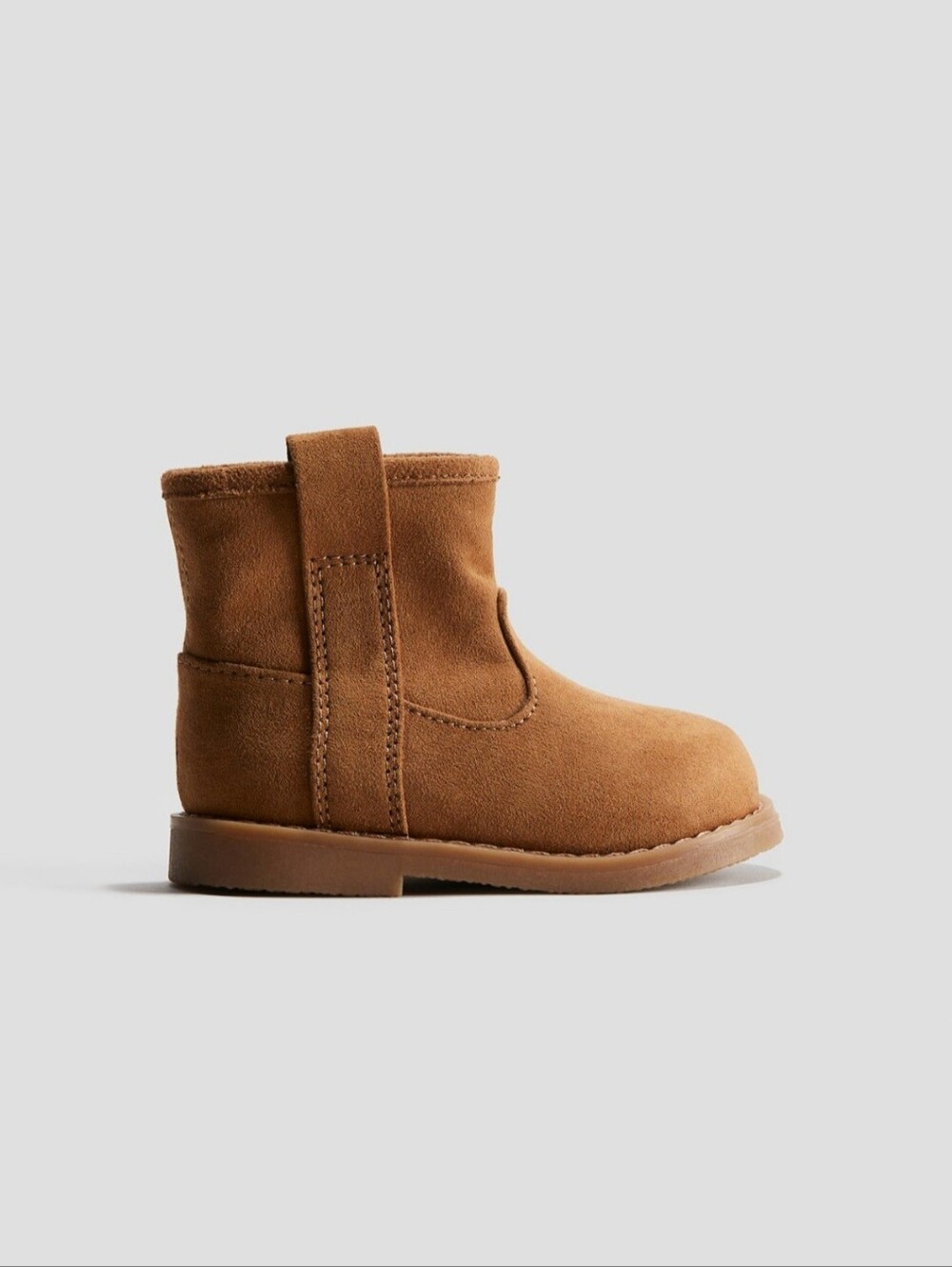 H&M Baby Girl Faux Fur Boots in Light Brown Size 6